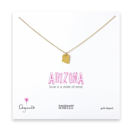 arizona necklace, gold dipped