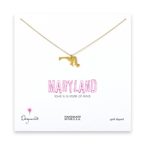 maryland necklace, gold dipped