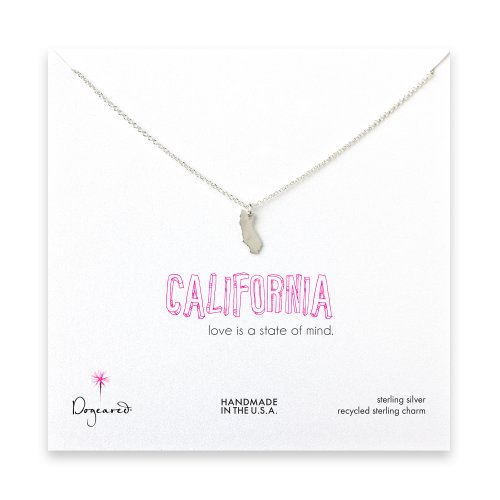 california necklace, sterling silver