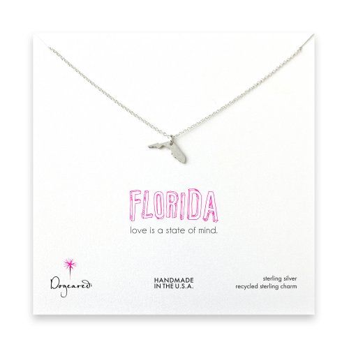 florida necklace, sterling silver