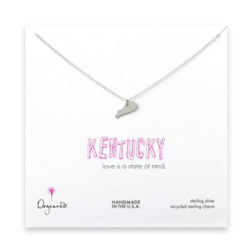 kentucky necklace, sterling silver