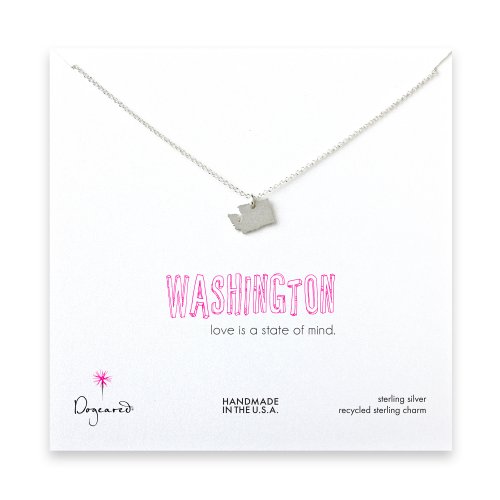 washington necklace, sterling silver