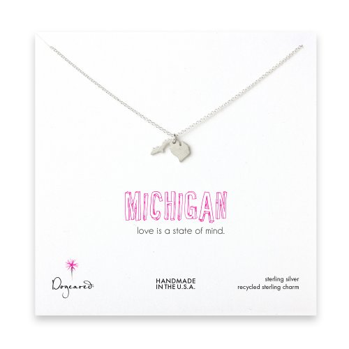 michigan w/upper necklace, sterling silver