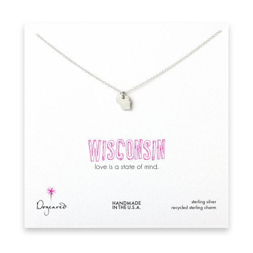 wisconsin necklace, sterling silver