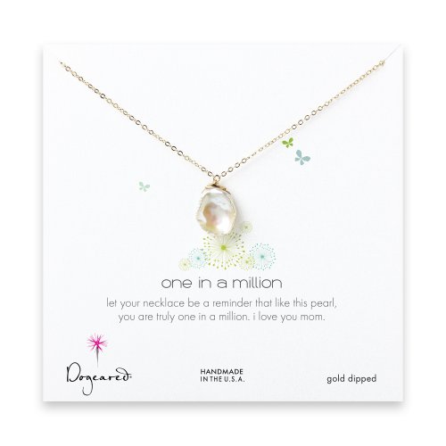 mom keshi pearl necklace, gold dipped