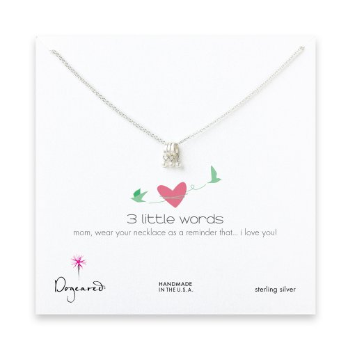 three pearl mom necklace, sterling silver