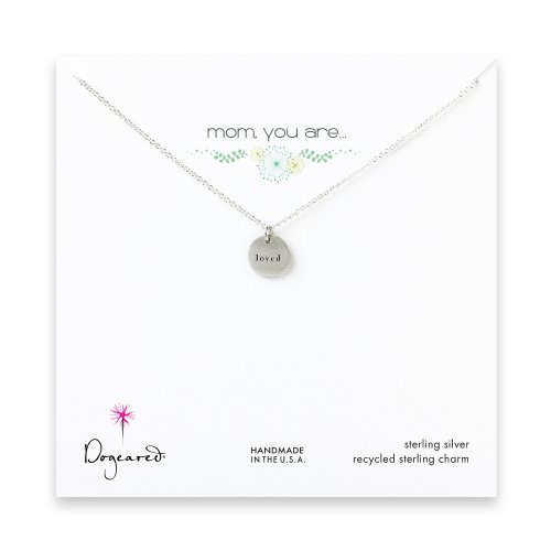 mom, you are loved necklace, sterling silver