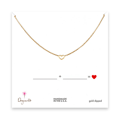 fill in the blanks gold dipped necklace - 18 inches
