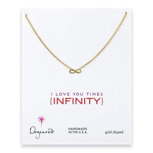 love collection infinity necklace, gold dipped