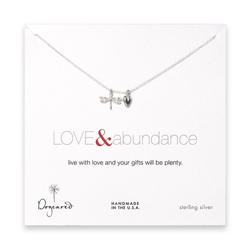 the love & abundance sterling silver necklace