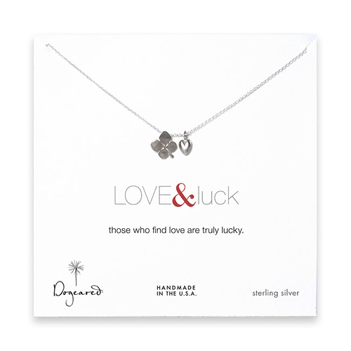 the love & luck necklace sterling silver