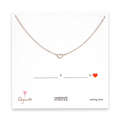fill in the blanks sterling silver necklace - 18 inches