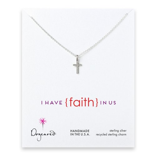 love collection cross necklace, sterling silver