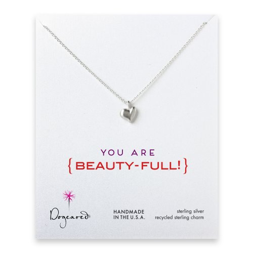 love collection full heart necklace, sterling silver