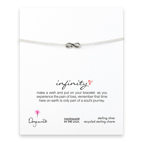 small infinity bracelet, sterling silver