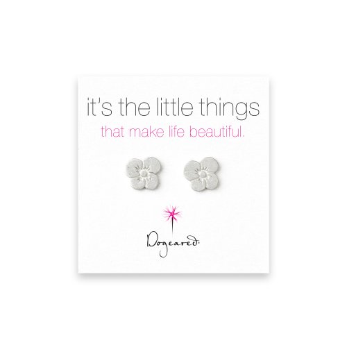 small grace's flower stud earrings, sterling silver