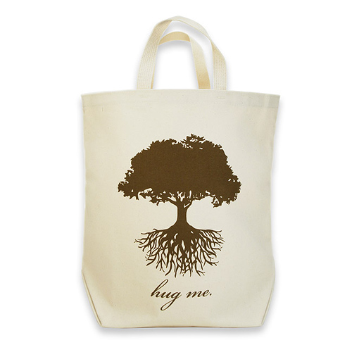 hug me recycle reusable shopping bag