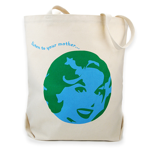 listen to your mother reusable tote bag