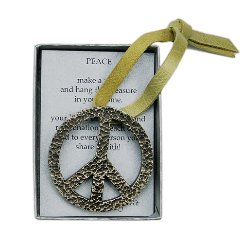 peace house blessing silver bronze peace sign
