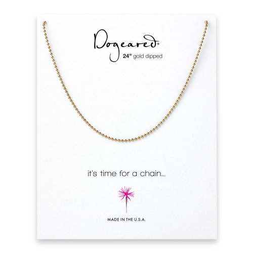 ball chain, gold dipped -24 inches
