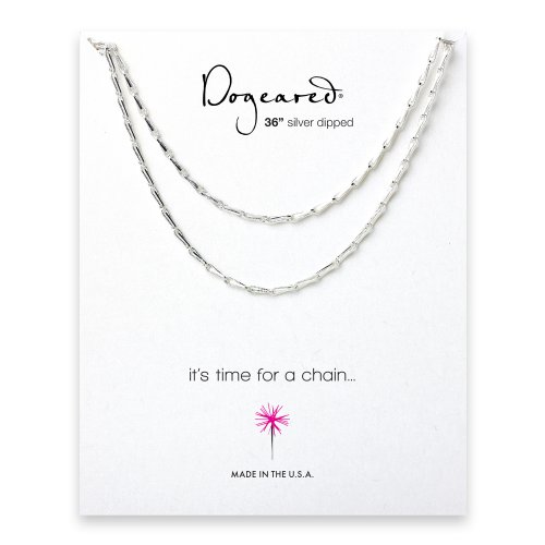 wheat chain, silver dipped -36 inches