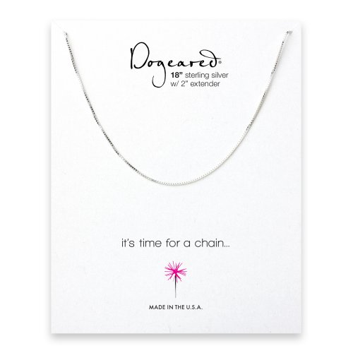 box chain, sterling silver -18 inches