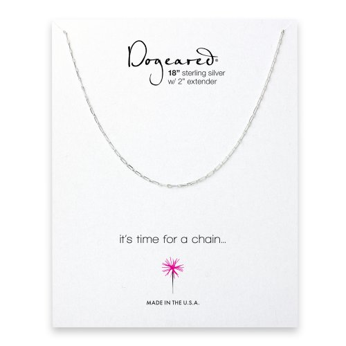 bevel chain, sterling silver -18 inches