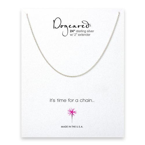 rolo chain, sterling silver -24 inches