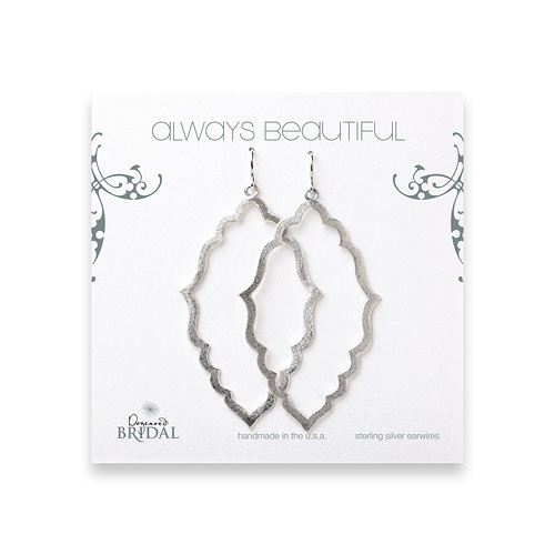 bridal earrings, always beautiful moroccan, sterling silver