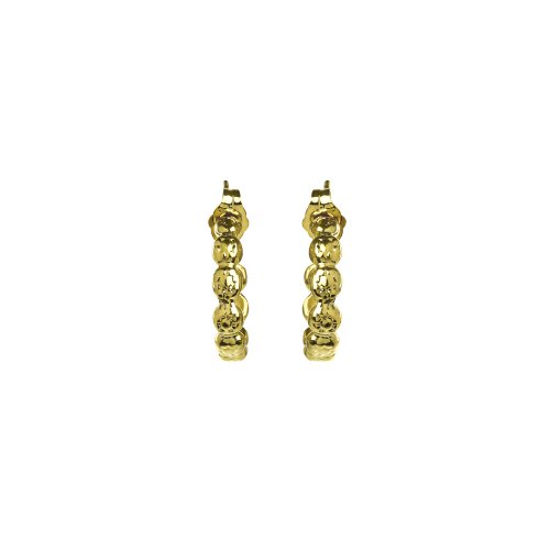 gifts to go collection small gold dipped flower hoop earrings