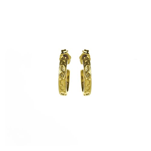gifts to go collection small gold dipped links hoop earrings
