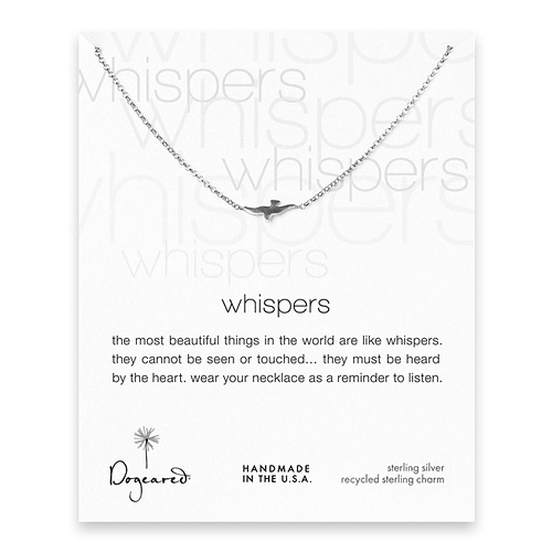 whispers seagull sterling silver necklace