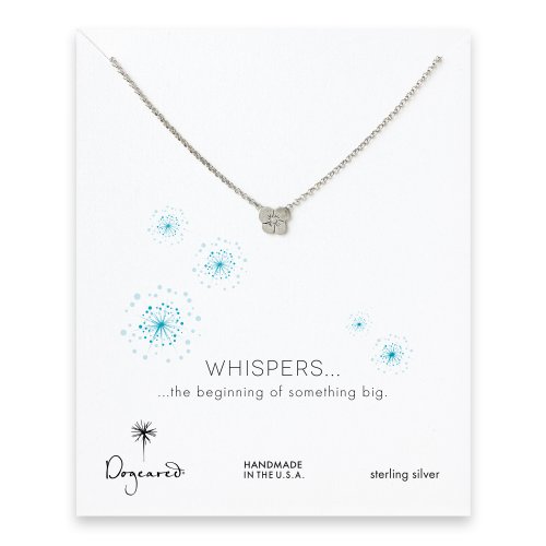 whispers grace's flower necklace, sterling silver