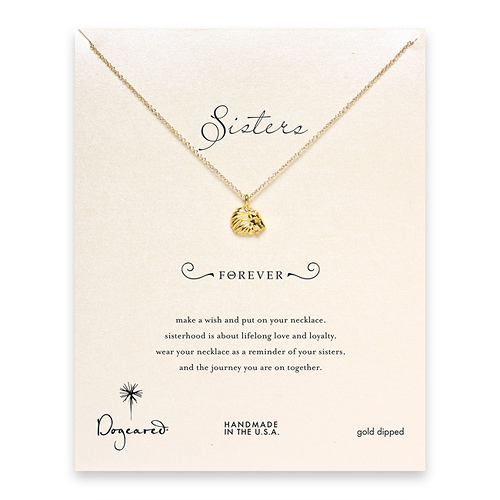 royal lion sorority necklace, gold dipped