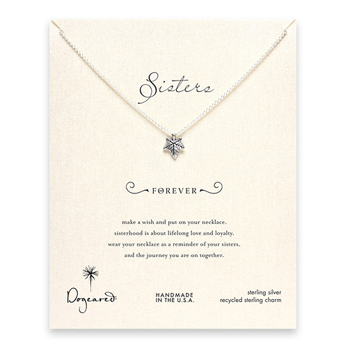 sorority sisters forever reminder necklace with sterling silver ivy