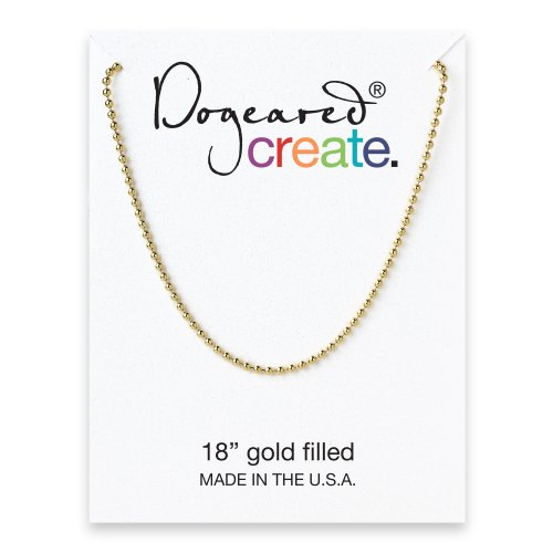 ball chain, gold, 18"