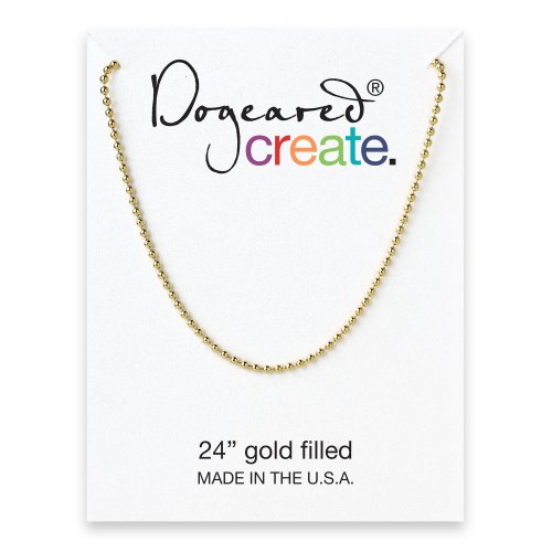 ball chain, gold, 24"