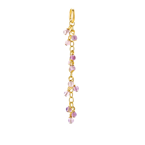 amethyst cascading gems, gold dipped