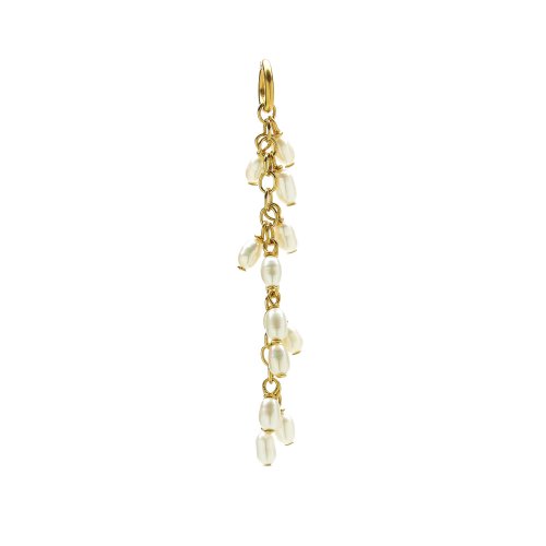 cascading pearls, gold dipped