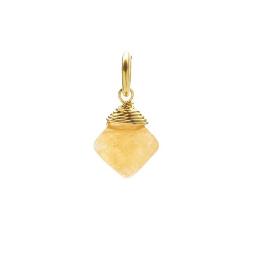 red aventurine gem faceted diamond cut, gold dipped