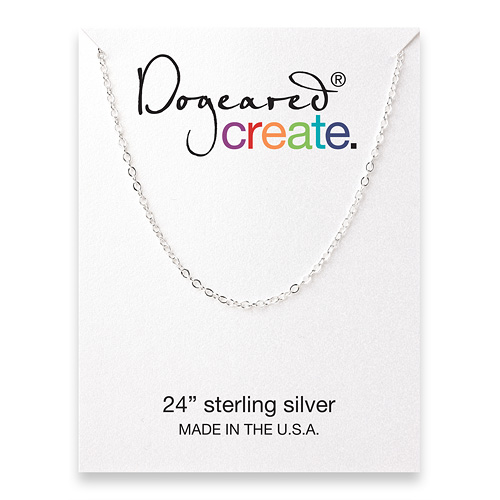 create chain, sterling silver - 24 inches