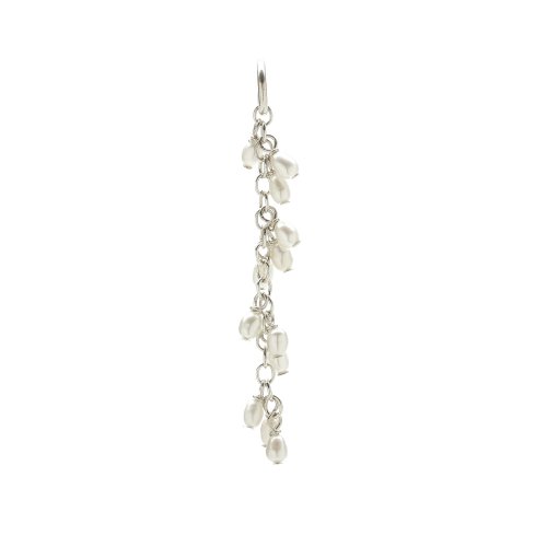 cascading pearls, sterling silver