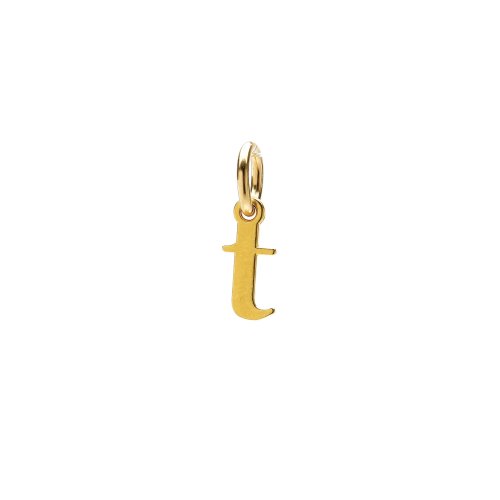 open t charm, gold dipped