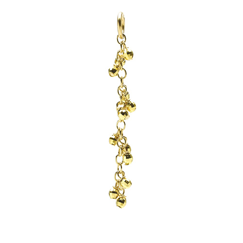 cascading disco beads, gold dipped