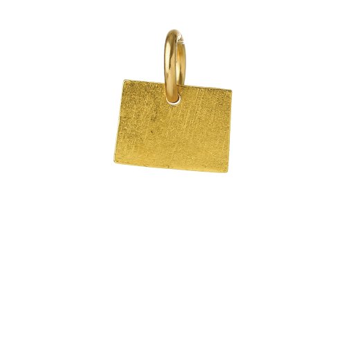 colorado charm, gold dipped