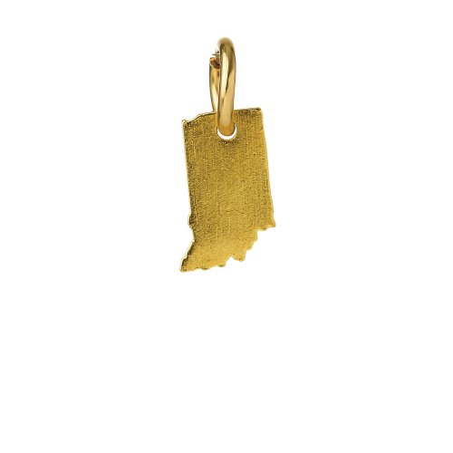 indiana charm, gold dipped