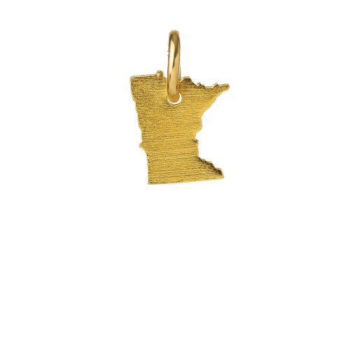 minnesota charm, gold dipped