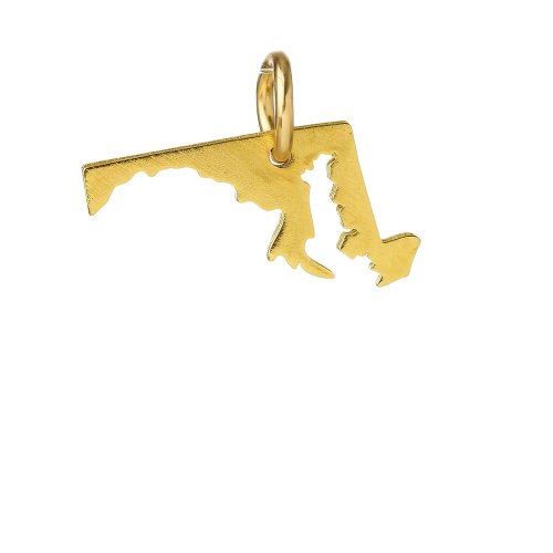 maryland charm, gold dipped