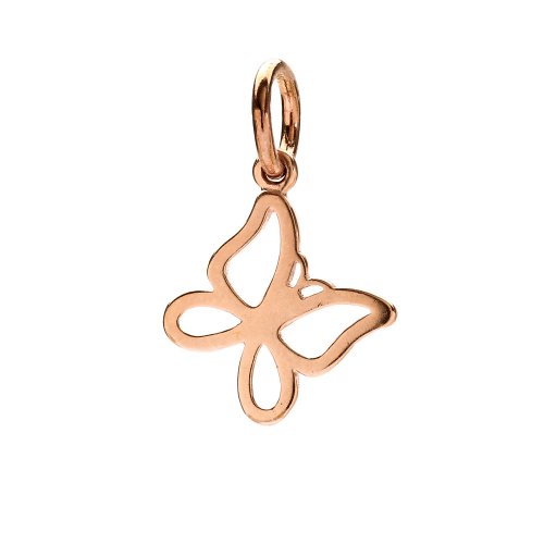 sweet butterfly charm, rose gold
