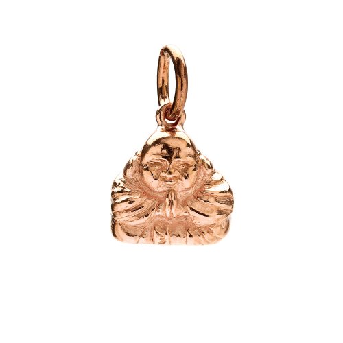 buddha charm, rose gold